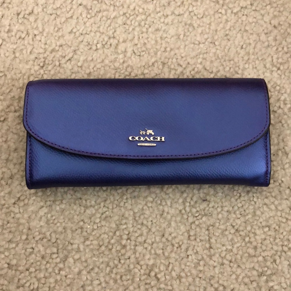 Purple coach wallet